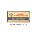 YAKA İSİMLİĞİ I ( UV VE SÜBLÜME BASKIYA UYGUN)