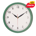 SÖNMEZ DUVAR SAATİ YEŞİL (25 CM) - Görsel 2