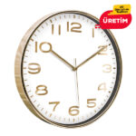 ASKON DUVAR SAATİ ALTIN (38 CM) - Görsel 2