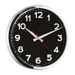 GLORY METAL DUVAR SAATİ SİYAH (35 CM)