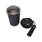 DERECELİ KUPA ÇELİK BARDAK 380 ML SİYAH - Görsel 2