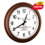 OPAK DUVAR SAATİ AHŞAP (46 CM) - Görsel 2