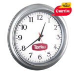 OPAK DUVAR SAATİ GÜMÜŞ (46 CM) - Görsel 2